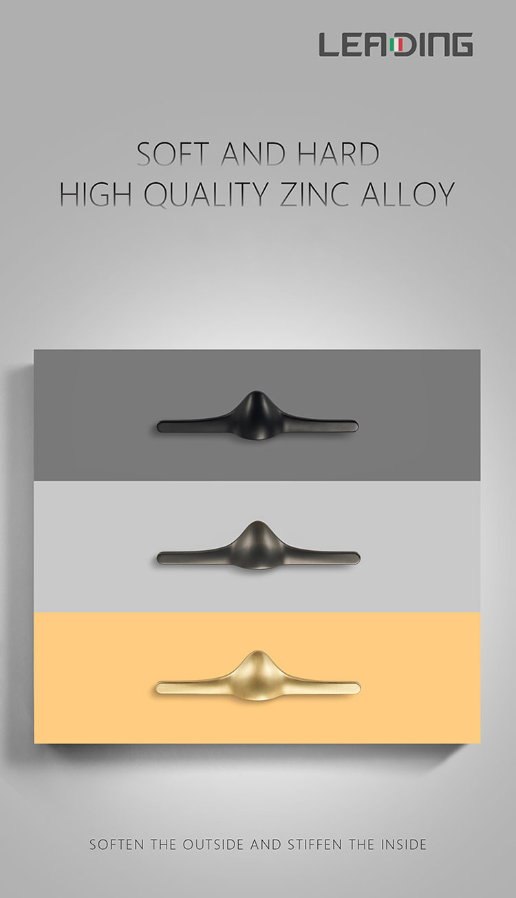 Modern Furniture Handle L8203:SOFT AND HARD HIGH QUALITY ZINC ALLOY